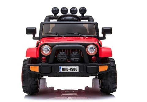 LEAN CARS Auto na Akumulator Jeep BRD-7588 Czerwony 4x4 LEAN CARS Auto na Akumulator Jeep BRD-7588 Czerwony 4x4