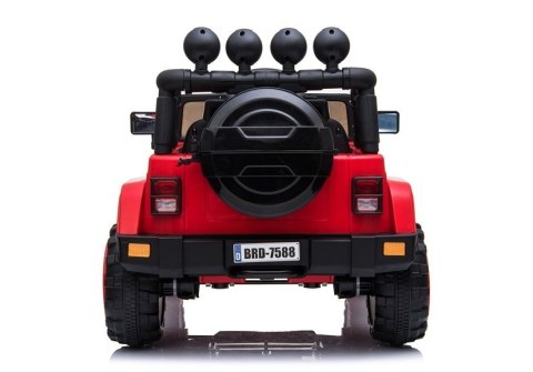 LEAN CARS Auto na Akumulator Jeep BRD-7588 Czerwony 4x4 LEAN CARS Auto na Akumulator Jeep BRD-7588 Czerwony 4x4