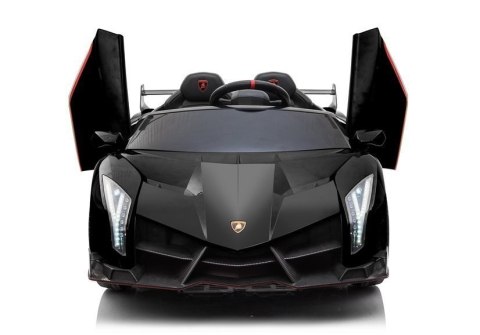 LEAN CARS Auto na akumulator Lamborghini Veneno Czarny LEAN CARS Auto na akumulator Lamborghini Veneno Czarny