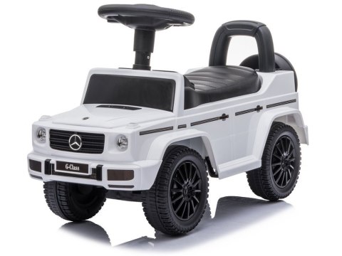 LEAN CARS Jeździk Mercedes G-Class 652 Biały Dźwięk Klaksonu Silnika LEAN CARS Jeździk Mercedes G-Class 652 Biały Dźwięk Klaksonu Silnika