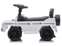 LEAN CARS Jeździk Mercedes G-Class 652 Biały Dźwięk Klaksonu Silnika