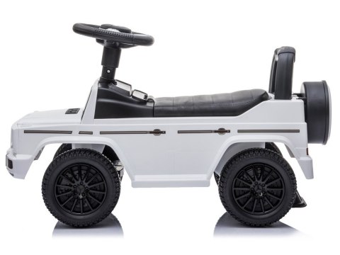 LEAN CARS Jeździk Mercedes G-Class 652 Biały Dźwięk Klaksonu Silnika LEAN CARS Jeździk Mercedes G-Class 652 Biały Dźwięk Klaksonu Silnika