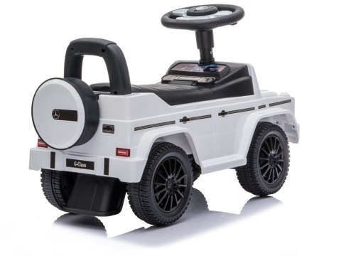 LEAN CARS Jeździk Mercedes G-Class 652 Biały Dźwięk Klaksonu Silnika LEAN CARS Jeździk Mercedes G-Class 652 Biały Dźwięk Klaksonu Silnika