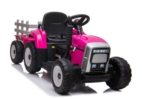 LEAN CARS Traktor na Akumulator z Przyczepą XMX611 Różowy LEAN CARS Traktor na Akumulator z Przyczepą XMX611 Różowy