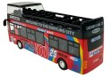LEAN Toys Autobus Piętrowy z Dźwiękiem 1:32 Otwierane Drzwi Czerwony