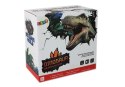 LEAN Toys Dinozaur Brązowy na Baterie Porusza się z Projektorem Dźwiękiem