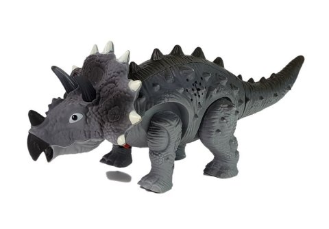 LEAN Toys Dinozaur na Baterie Triceratops Szary LEAN Toys Dinozaur na Baterie Triceratops Szary