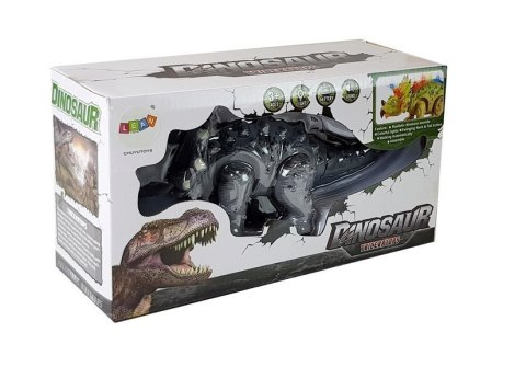LEAN Toys Dinozaur na Baterie Triceratops Szary LEAN Toys Dinozaur na Baterie Triceratops Szary