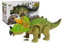 LEAN Toys Dinozaur na Baterie Triceratops Zielony