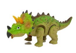 LEAN Toys Dinozaur na Baterie Triceratops Zielony