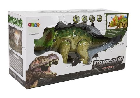 LEAN Toys Dinozaur na Baterie Triceratops Zielony LEAN Toys Dinozaur na Baterie Triceratops Zielony