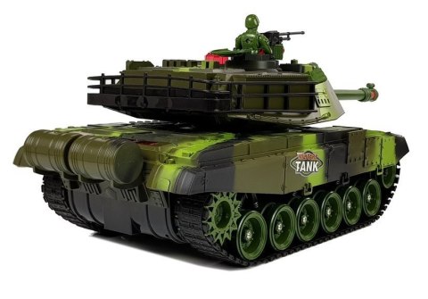LEAN Toys Duży Czołg Zdalnie Sterowany R/C 2.4 Ghz Światła Odgłosy Strzelania Zielony LEAN Toys Duży Czołg Zdalnie Sterowany R/C 2.4 Ghz Światła Odgłosy Strzelania Zielony
