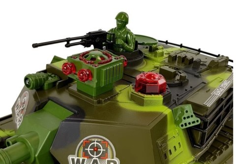LEAN Toys Duży Czołg Zdalnie Sterowany R/C 2.4 Ghz Światła Odgłosy Strzelania Zielony LEAN Toys Duży Czołg Zdalnie Sterowany R/C 2.4 Ghz Światła Odgłosy Strzelania Zielony