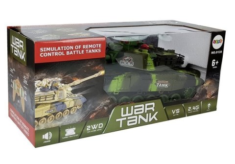 LEAN Toys Duży Czołg Zdalnie Sterowany R/C 2.4 Ghz Światła Odgłosy Strzelania Zielony LEAN Toys Duży Czołg Zdalnie Sterowany R/C 2.4 Ghz Światła Odgłosy Strzelania Zielony