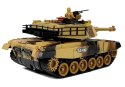 LEAN Toys Duży Czołg Zdalnie Sterowany R/C 2.4 Ghz Światła Odgłosy Strzelania Żółty