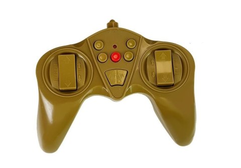 LEAN Toys Duży Czołg Zdalnie Sterowany R/C 2.4 Ghz Światła Odgłosy Strzelania Żółty LEAN Toys Duży Czołg Zdalnie Sterowany R/C 2.4 Ghz Światła Odgłosy Strzelania Żółty