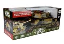 LEAN Toys Duży Czołg Zdalnie Sterowany R/C 2.4 Ghz Światła Odgłosy Strzelania Żółty