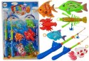 LEAN Toys Gra Zestaw do Łowienia Rybek Łowienie Wędki