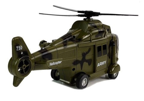LEAN Toys Helikopter Wojskowy Ratunkowy 1:16 Hak Dźwięk Światła LEAN Toys Helikopter Wojskowy Ratunkowy 1:16 Hak Dźwięk Światła