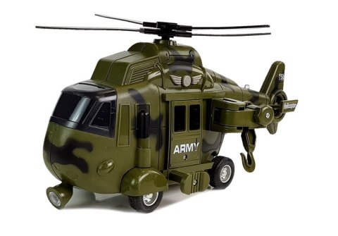 LEAN Toys Helikopter Wojskowy Ratunkowy 1:16 Hak Dźwięk Światła LEAN Toys Helikopter Wojskowy Ratunkowy 1:16 Hak Dźwięk Światła