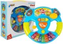 LEAN Toys Interaktywna Kierownica Dla Niemowląt Pianinko Dźwięk Światła