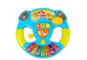 LEAN Toys Interaktywna Kierownica Dla Niemowląt Pianinko Dźwięk Światła