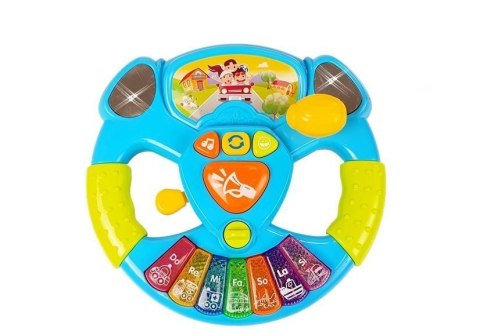 LEAN Toys Interaktywna Kierownica Dla Niemowląt Pianinko Dźwięk Światła LEAN Toys Interaktywna Kierownica Dla Niemowląt Pianinko Dźwięk Światła