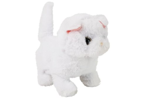 LEAN Toys Interaktywny Kot Pers Biały Chodzi Rusza Ogonem na Baterie LEAN Toys Interaktywny Kot Pers Biały Chodzi Rusza Ogonem na Baterie