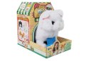 LEAN Toys Interaktywny Kot Pers Biały Chodzi Rusza Ogonem na Baterie