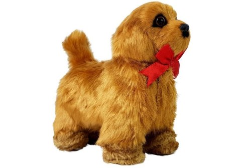 LEAN Toys Interaktywny Pies Zdalnie Sterowany Porusza się Szczeka Brązowy LEAN Toys Interaktywny Pies Zdalnie Sterowany Porusza się Szczeka Brązowy