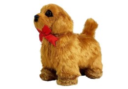 LEAN Toys Interaktywny Pies Zdalnie Sterowany Porusza się Szczeka Brązowy