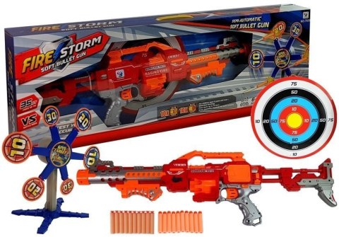 LEAN Toys Karabin na Piankowe Strzałki z Tarczą Obrotowy Cel 66 cm LEAN Toys Karabin na Piankowe Strzałki z Tarczą Obrotowy Cel 66 cm