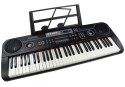 LEAN Toys Keyboard Organy 328-06 Mikrofon Zasilacz Czarny
