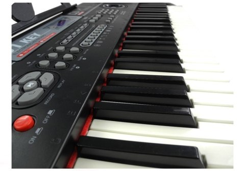 LEAN Toys Keyboard Organy 328-06 Mikrofon Zasilacz Czarny LEAN Toys Keyboard Organy 328-06 Mikrofon Zasilacz Czarny