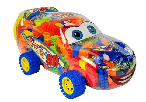 LEAN Toys Klocki Budowlane w Słoiku Samochód 35 cm 205 klocków LEAN Toys Klocki Budowlane w Słoiku Samochód 35 cm 205 klocków