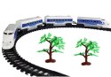 LEAN Toys Kolejka Pociąg Pendolino Tory na Baterie z Dźwiękiem i Światłem