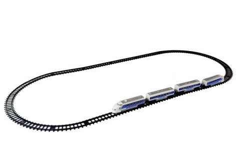 LEAN Toys Kolejka Pociąg Pendolino Tory na Baterie z Dźwiękiem i Światłem LEAN Toys Kolejka Pociąg Pendolino Tory na Baterie z Dźwiękiem i Światłem
