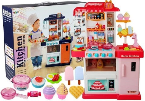 LEAN Toys Kuchnia Muzyczna ze Światłami i Wodą Przybory Kuchenne Akcesoria Różowa LEAN Toys Kuchnia Muzyczna ze Światłami i Wodą Przybory Kuchenne Akcesoria Różowa