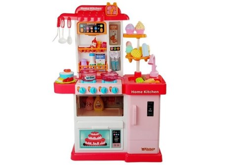 LEAN Toys Kuchnia Muzyczna ze Światłami i Wodą Przybory Kuchenne Akcesoria Różowa LEAN Toys Kuchnia Muzyczna ze Światłami i Wodą Przybory Kuchenne Akcesoria Różowa
