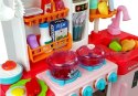 LEAN Toys Kuchnia Muzyczna ze Światłami i Wodą Przybory Kuchenne Akcesoria Różowa