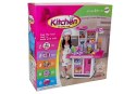 LEAN Toys Kuchnia Woda Garnki Artykuły Spożywcze Na Baterie Dźwięk Różowa