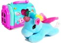 LEAN Toys Kucyk Jednorożec Konik z Transporterem Maskotka w Walizce