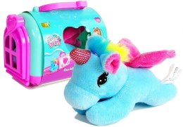 LEAN Toys Kucyk Jednorożec Konik z Transporterem Maskotka w Walizce