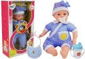 LEAN Toys Lalka Bobas 45 cm Niebieskie Ubranie