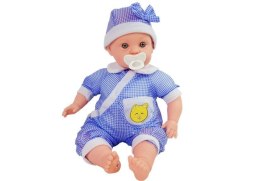 LEAN Toys Lalka Bobas 45 cm Niebieskie Ubranie