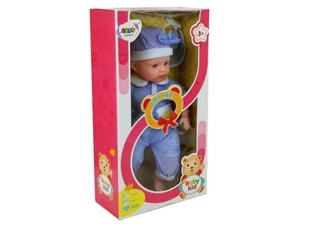 LEAN Toys Lalka Bobas 45 cm Niebieskie Ubranie LEAN Toys Lalka Bobas 45 cm Niebieskie Ubranie
