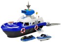 LEAN Toys Łódź Transportowa Policyjna z Autkami, z dźwiękiem i światłami
