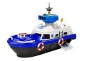 LEAN Toys Łódź Transportowa Policyjna z Autkami, z dźwiękiem i światłami