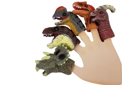 LEAN Toys Nakładki na Palce Dinozaury 5 elementów LEAN Toys Nakładki na Palce Dinozaury 5 elementów