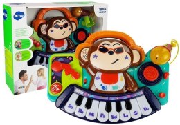 LEAN Toys Pianinko Interaktywne dla Niemowlaka DJ Małpka